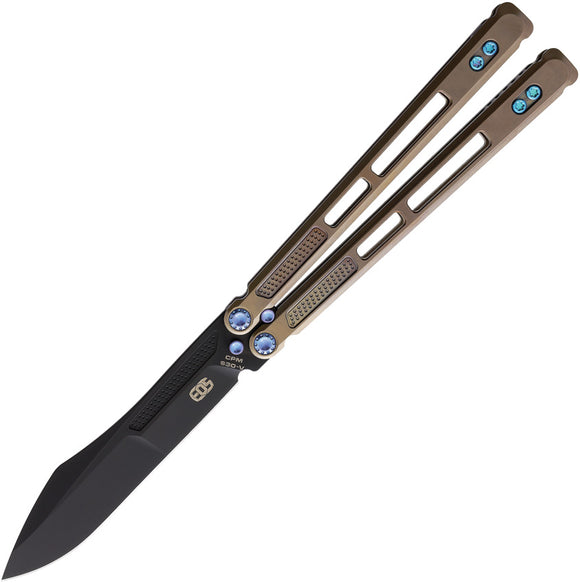 EOS Trident  Balisong Bronze Blue Knife (Butterfly) 104