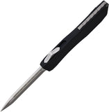 EOS Automatic Harpoon Knife OTF Black Aluminum CPM-20CV Tanto Blade 110