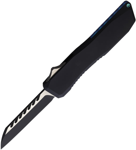 EOS Automatic Harpoon Knife OTF Black Aluminum CPM-20CV Stainless Blade 120