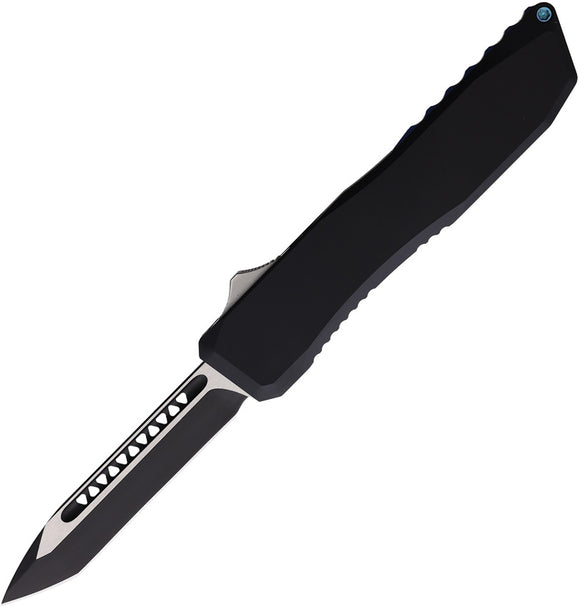 EOS Automatic Harpoon Knife OTF Black & Blue Aluminum CPM-20CV Tanto Blade 121