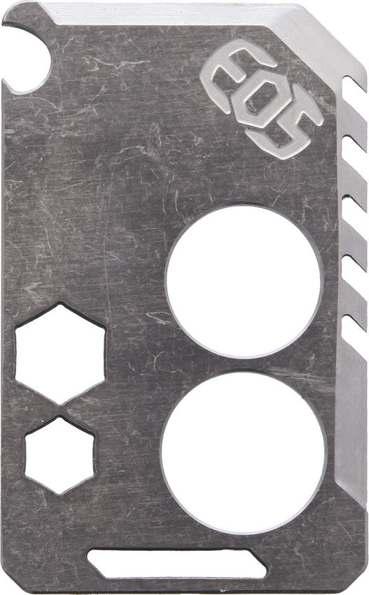 EOS Knife Card Raw Finish Titanium Bottle Opener Wrench Multi-Tool CARDTI