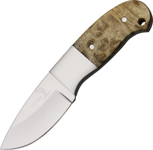 Elk Ridge Mini Fixed 5 1/4" Hunting Knife W/ Burlwood Handle - 111