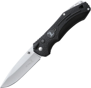 Elk Ridge Hiker II 2 Folding Pocket Knife Black w/ Rescue Whistle & LED Light - 126