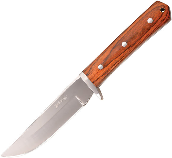 Elk Ridge Brown Pakkawood 3Cr13 Mirror Fixed Blade Knife w/ Sheath 20024BR