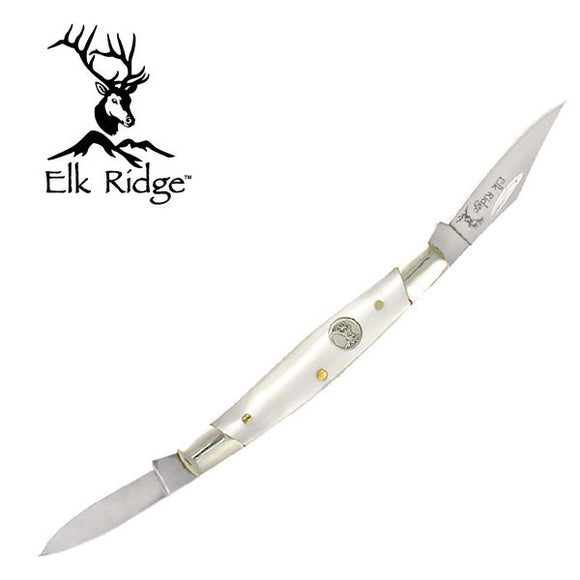 Elk Ridge MOP Sim. Mother of Pearl 2 Blade Folding Pocket Knife 211wp
