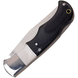 Elk Ridge Lockback Black/White Pakkawood Folding 3Cr13MoV Stainless Knife 934WH