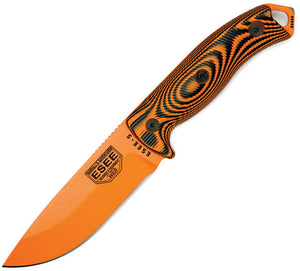 ESEE 11" Model 5 Orange & Black G10 Fixed Blade Survival Knife w/ Sheath POR006
