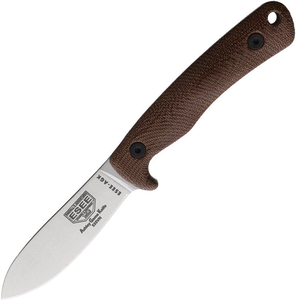 ESEE Ashley Emerson Game Brown Micarta S35VN Fixed Blade Knife AGK35V