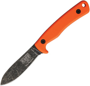 ESEE Ashley Emerson Orange Fixed Blade Game Knife w/ Sheath AGKOR