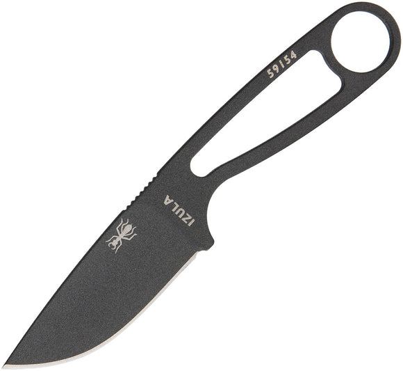 ESEE Izula Tactical Black Fixed Carbon Steel Blade Handle Knife + Kit IZULATGK