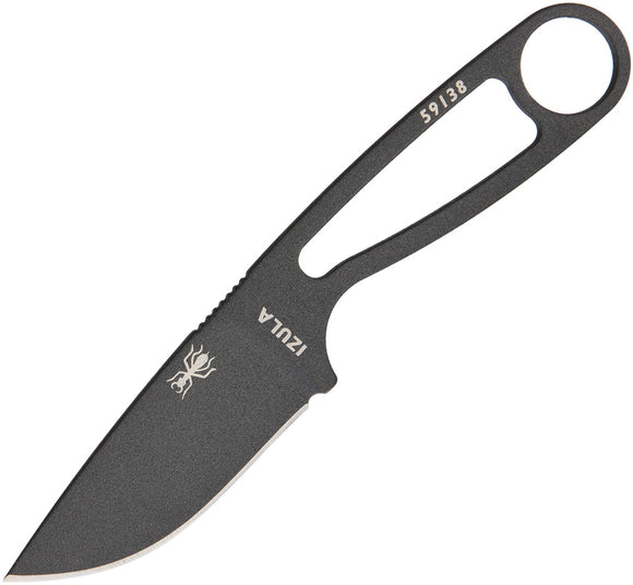 ESEE Izula Tactical Black Fixed Carbon Steel Blade Handle Knife + Sheath IZULATG