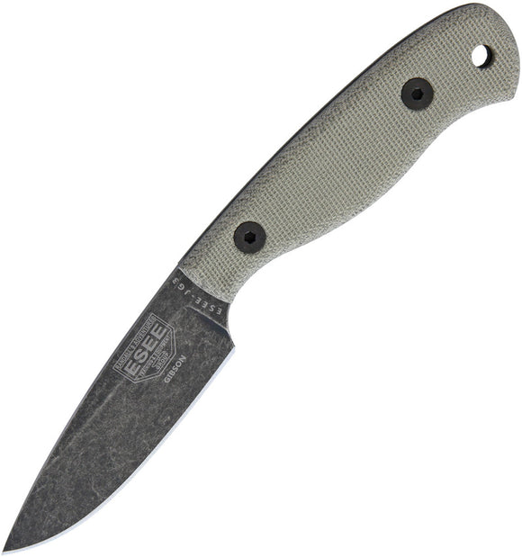 ESEE Camp Lore James Gibson Fixed Blade Knife JG3BO