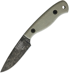 ESEE Camp Lore James Gibson 1095HC Green Fixed Blade Knife JG3JRE