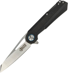 Elite Tactical Pocket Knife Linerlock Black G10 Folding D2 Steel Blade FDR004BBL