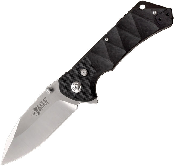 Elite Tactical Pocket Knife Parallax Rapid Lock Black Folding D2 Steel FDR005S