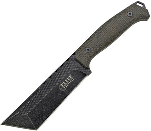 Elite Tactical 10.5" Brown Micarta Handle Black Fixed Blade Knife FIX001TDSW