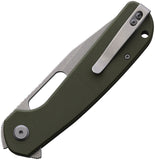 Eutektik Trinity Linerlock Green G10 Folding 14C28N Pocket Knife 005