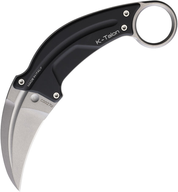 Extrema Ratio K-Talon Black Aluminum Bohler N690 Fixed Blade Knife 0224SW