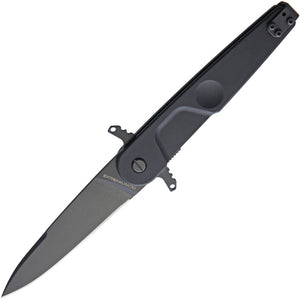 Extrema Ratio BD2 Lucky Linerlock Black Stiletto Folding Knife 0228blk