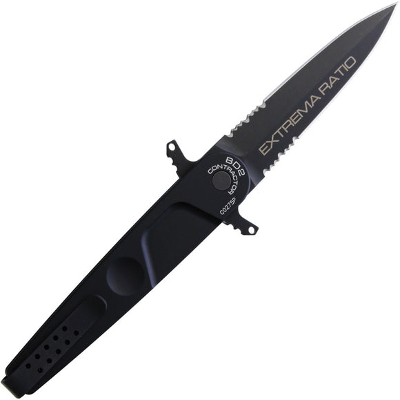 Extrema Ratio BD2 Contractor Linerlock Black Folding Knife 229blk