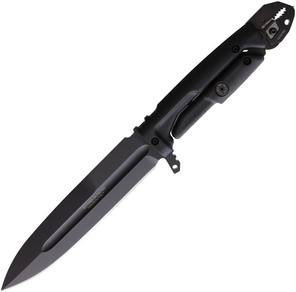 Extrema Ratio Silente Black Forprene Bohler N690 Fixed Blade Knife 0370BLK