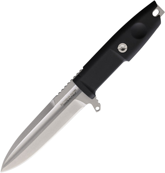 Extrema Ratio Defender 2 Black N690 Spear Pt Fixed Blade Knife w/ Sheath 0488SW