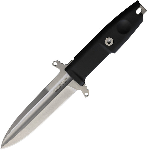 Extrema Ratio Defender 2 Black N690 Dagger Fixed Blade Knife w/ Sheath 0489SW