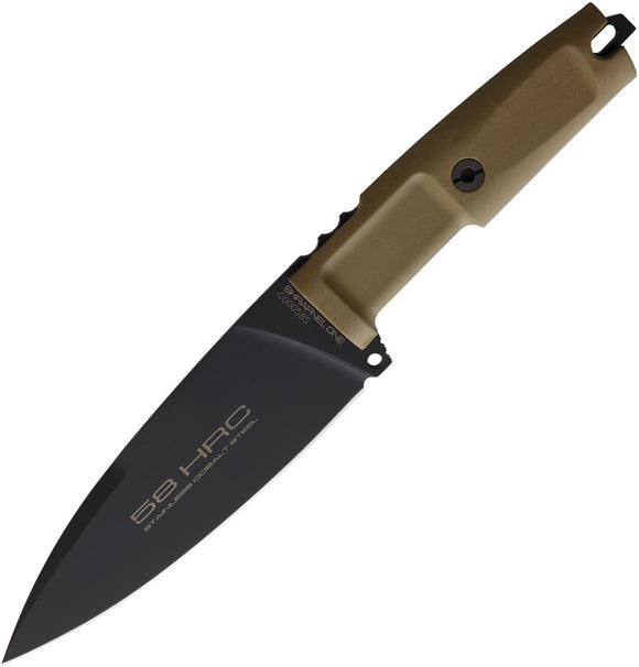 Extrema Ratio Shrapnel One Desert Tan Bohler N690 Fixed Blade Knife 0500BLK