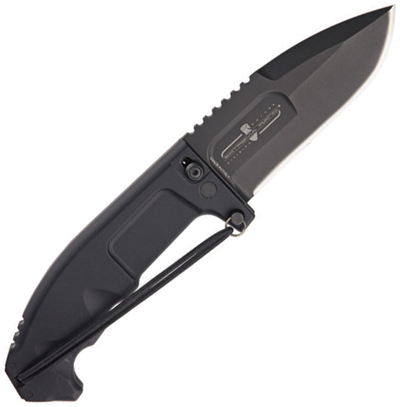 Extrema Ratio Black Rao II Folding N690 Cobalt Steel Drop Point Pocket Knife 130RAOII