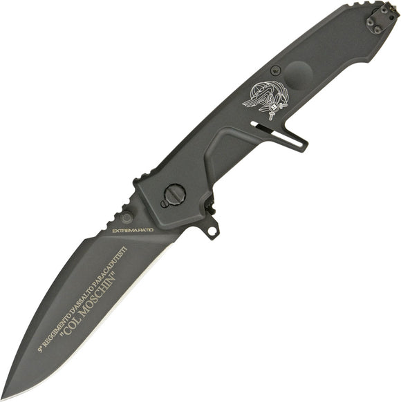 Extrema Ratio Black MF2 Col Moschin Folding N690 Pocket Knife 133MF2COL