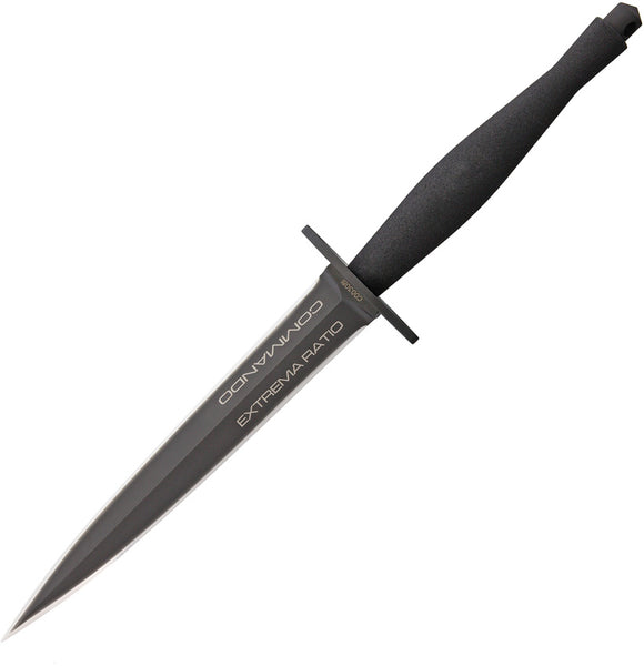 Extrema Ratio Black ER Commando N690 Steel Double Edge Fixed Blade Knife 315COMMBL
