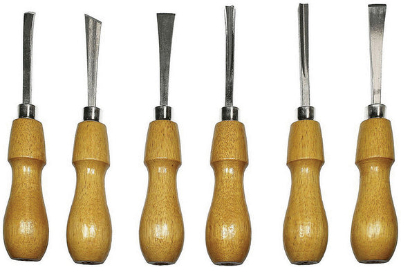 Excel Blades 6pc Deluxe Woodcarving Tool Chisels Set w/ Case 56009