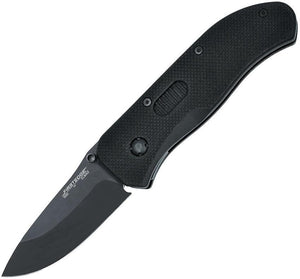 FirstEdge TrackLock Folder A/O Drop Point Black Handle Folding Knife