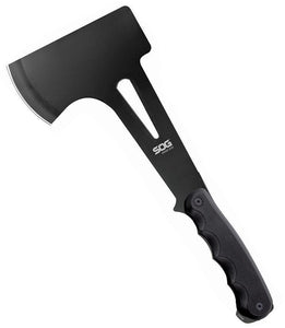 SOG One Piece Stainless Ax Head Blade Black Handle Hand Axe