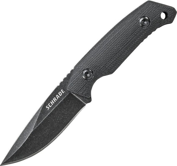 SCHRADE Mini Tactical Drop Pt Full Tang Fixed Blade KNIFE Black G10 Kydex