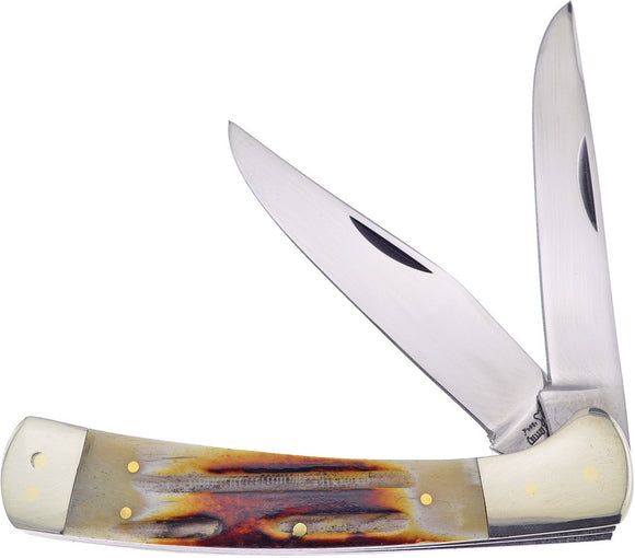 Frost Cutlery Kodiak Second Cut Bone Folding Stainless Pocket Knife 14175SC