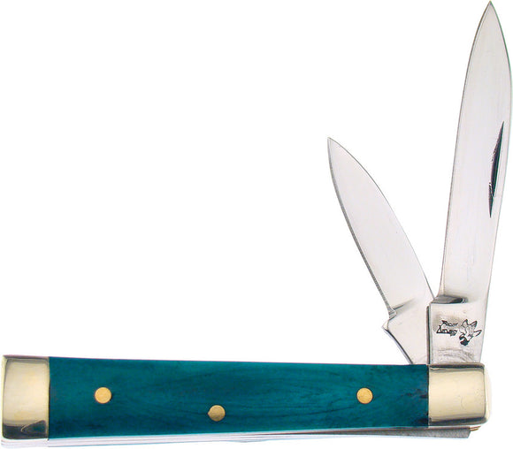 Frost Cutlery Baby Doc Green Bone Handle Spear Point Stainless Knife 14974GSB