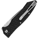 Steel Will Resident F15-51 Linerlock Black Aluminum Folding Blade Knife