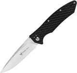 Steel Will Resident F15-51 Linerlock Black Aluminum Folding Blade Knife