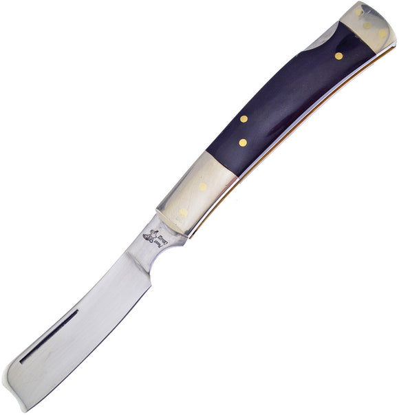 Frost Cutlery Razor Lockback Buffalo Folding Stainless Pocket Knife 17150CBH
