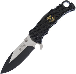 Frost Cutlery POW/MIA Linerlock A/O Black Two Tone Flipper Knife 18455