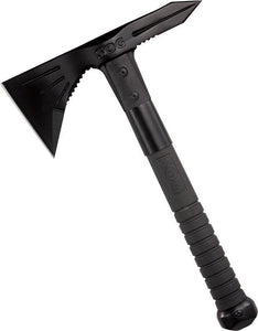 SOG Voodoo Hawk Black Tactical Fixed Axe Head Blade GRN Handle Ax