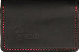 Flagrant Beard Black Red Stitched Wallet 3602bk
