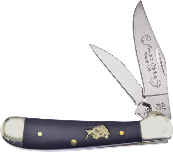 Frost Cutlrey Copperhead Buffalo Horn Handle Clip Point Knife BDG104CBH
