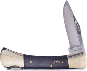 Frost Cutlery Lockback Buffalo Horn Folding Stainless Steel Pocket Knife KH012BH