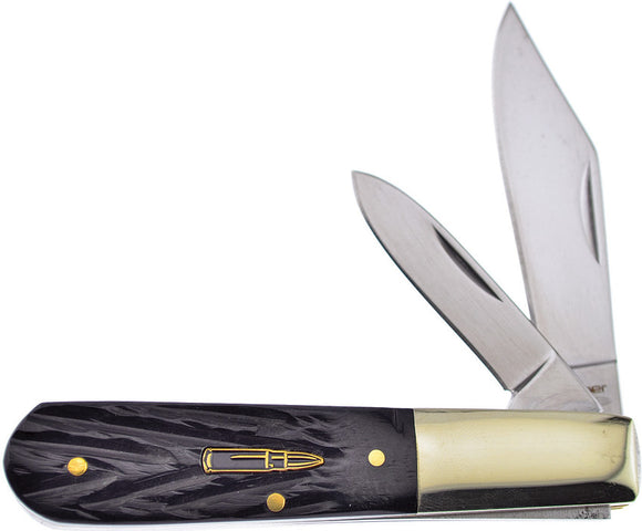 Frost Cutlery Barlow Black Pick Bone Folding Stainless Pocket Knife CAL163BPB