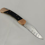 Frost Cutlery Lockback Buffalo Horn Folding Stainless Pocket Knife CHCLB5BHC