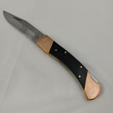 Frost Cutlery Lockback Buffalo Horn Folding Stainless Pocket Knife CHCLB5BHC