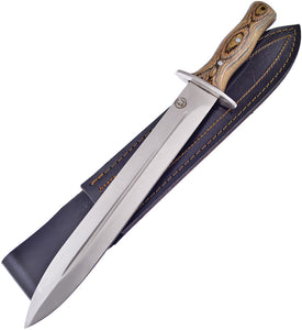 Frost Cutlery Chipaway Hunter Pakkawood Stainless Fixed Blade Knife CW1012BW