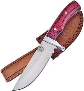 Frost Cutlery Classic Hunter Pakkawood Stainless Fixed Blade Knife CW2915RPWF